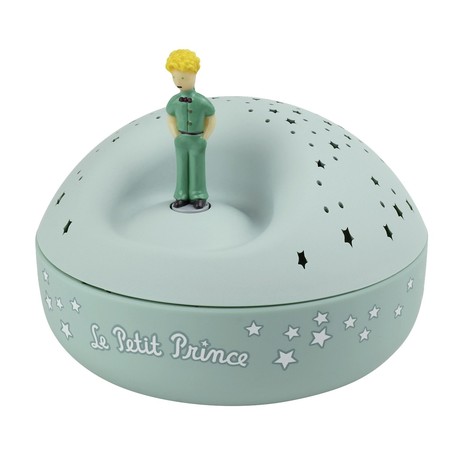 מנורת לילה מקרן כוכבים הנסיך הקטן עם מוזיקה - ירוק