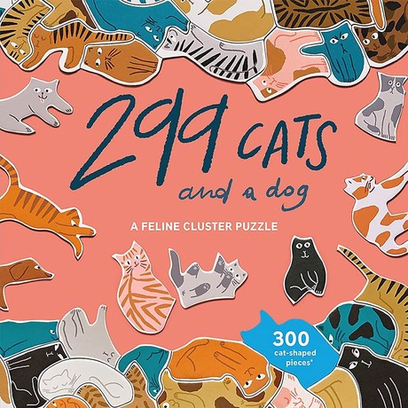 פאזל חתולים וכלב - Cats (and a dog) A Feline Cluster Puzzle