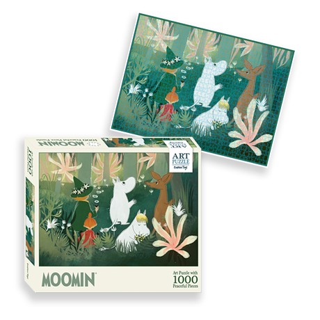 פאזל מומינים 1,000 חלקים טיול ביער Moomin Art Puzzle Green
