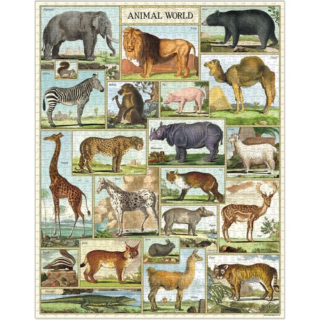 פאזל עולם החיות Animal World וינטג' 1,000 חלקים