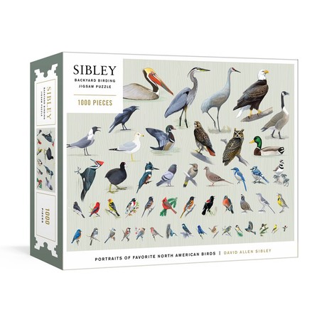 פאזל ציפורים 1,000 חלקים Sibley Backyard Birding