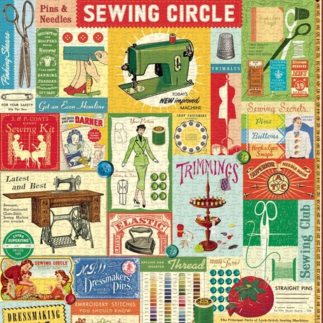 פאזל תפירה Sewing Circle וינטג' 1,000 חלקים