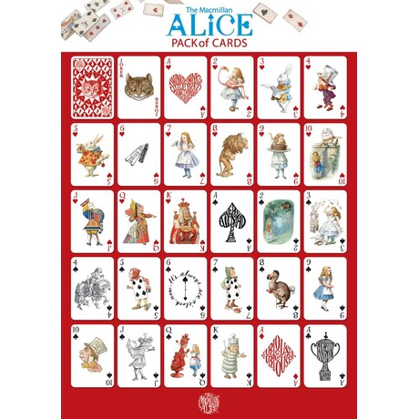 Alice in Wonderland Playing Cards קלפי משחק אליס