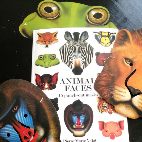 Animal Faces | 15 punch-out masks