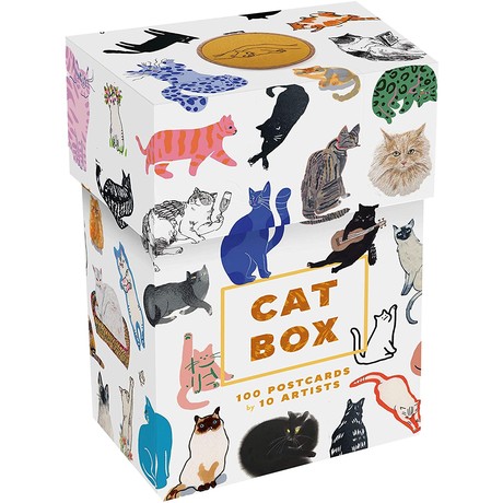 Cat Box: 100 Postcards by 10 Artists גלויות