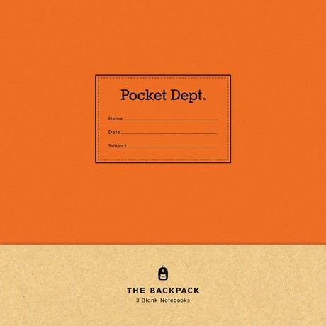 Pocket Dept. The Backpack 3 Blank Notebooks