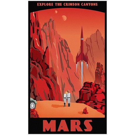 Visit Mars Poster : Steve Thomas